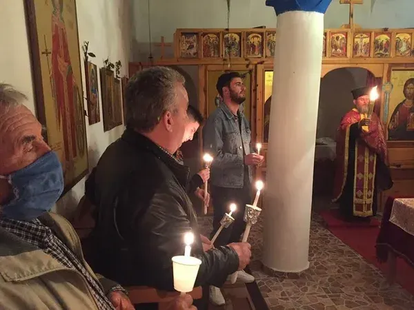 Ανάσταση στο ιερό ναό Αγίου Γεωργίου Λιούγκαρη