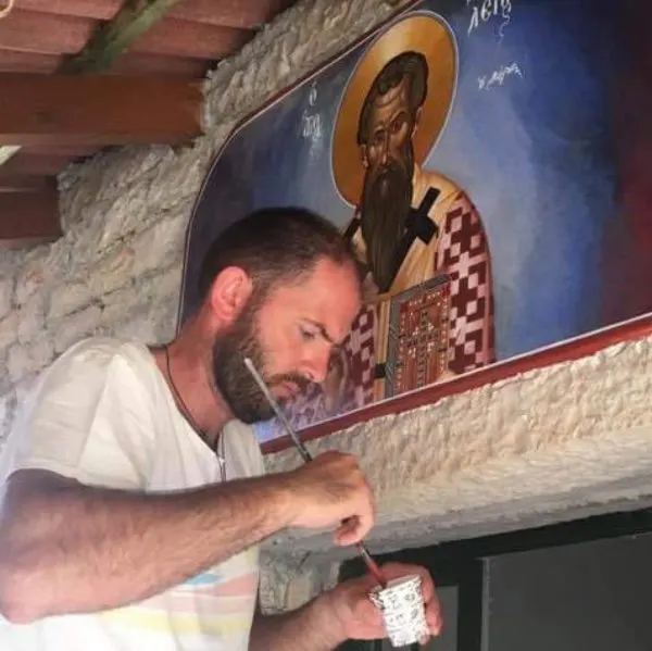 Τοιχογραφία Αγίου Βασιλείου Λιούγκαρη